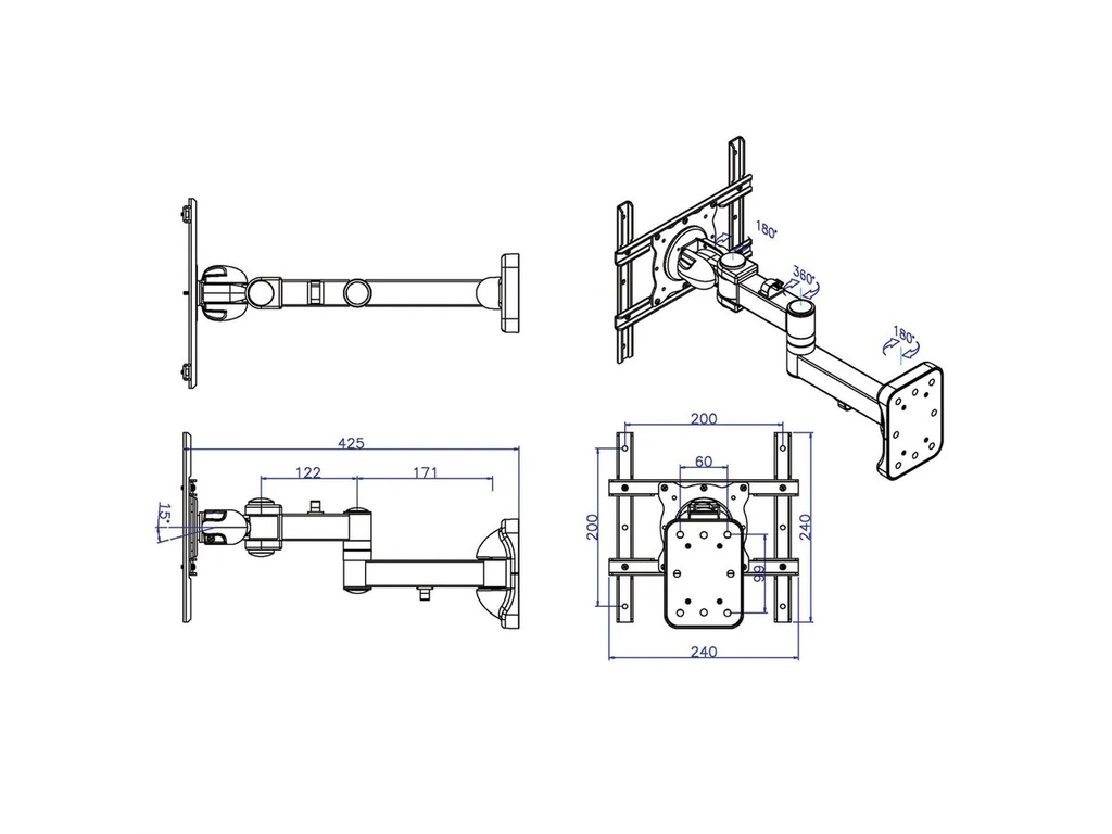 Roline - 17.03.1169 - Support inclinable - orientable