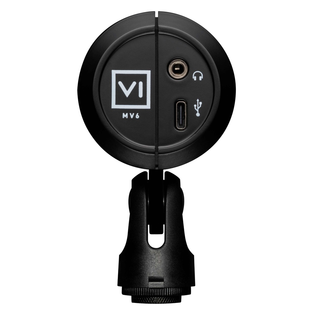 Shure MV6 -  Microphone pour parole/gaming USB, noir