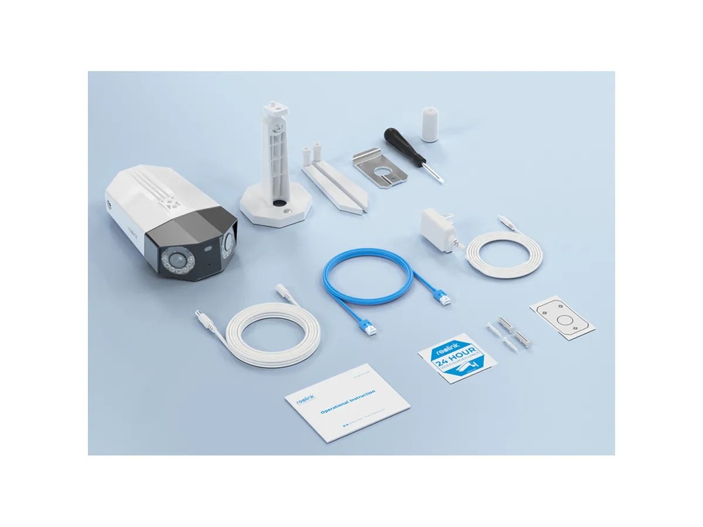 Reolink W730 - Caméra dual extérieure, 8 MP, 180°, IR-LED 30m, WiFi