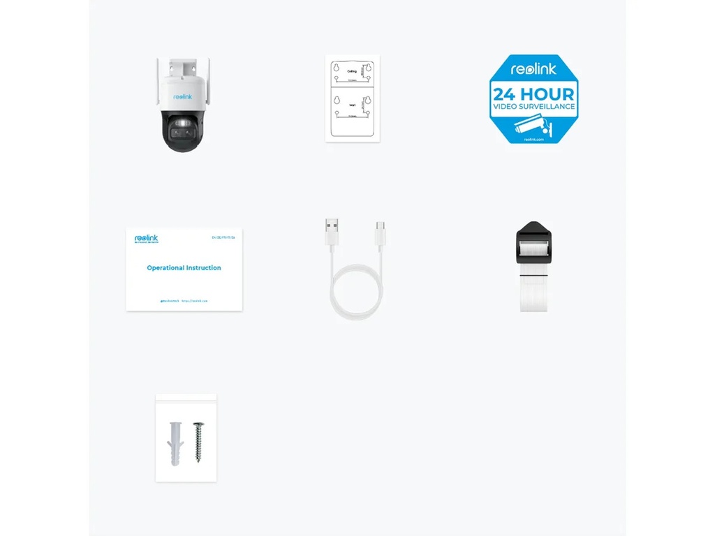 Reolink G770 - Caméra dual extérieure PTZ, 8 MP, 180°, IR-LED 30m, LTE