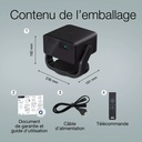 Epson EF-22B - Mini projecteur laser avec son, Full HD, 1'000 lumens