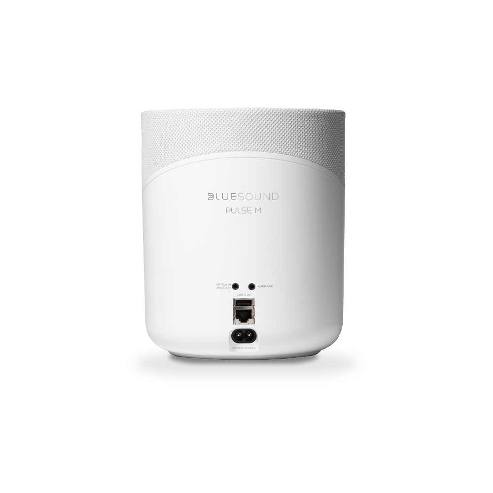 Bluesound PULSE M Blanc - Enceinte de streaming amplifiée