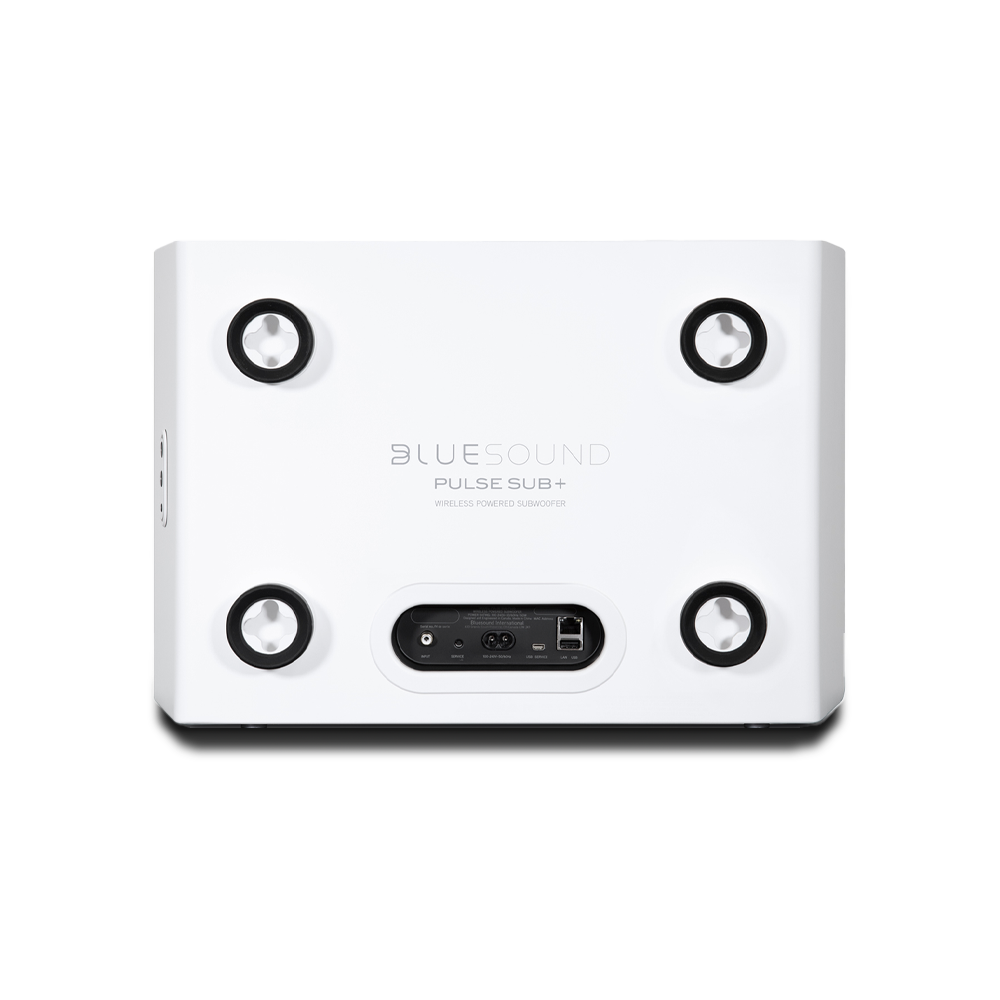 Bluesound PULSE Sub+ Blanc - Subwoofer amplifié sans fil