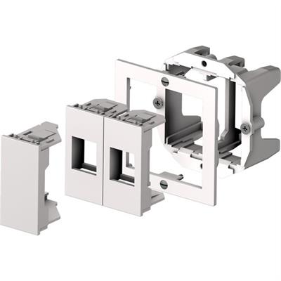 Cecoflex - AV09-000-000-2 Boîtier AV double Edizio/Kallysto, blanc