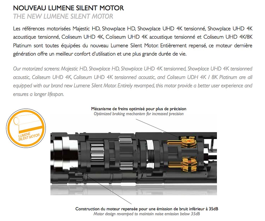 Lumene Majectic-HD300C - Ecran motorisé 16/9 3050 x 1720