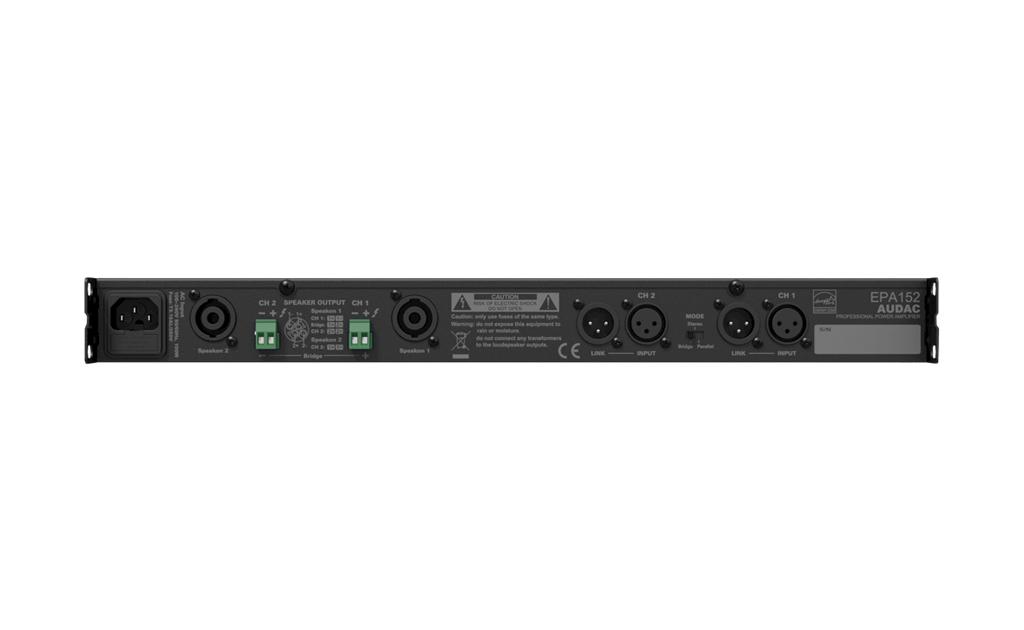 Audac EPA152 - Amplificateur 2x150W@4ohm