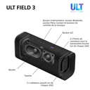 Sony ULT Field 3 Blanc - Enceinte Bluetooth portable