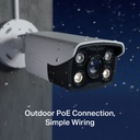 TP-Link Caméra réseau C340 2.8 mm - Caméra réseau Bullet extérieure VIGI 4MP Outdoor Full-Color