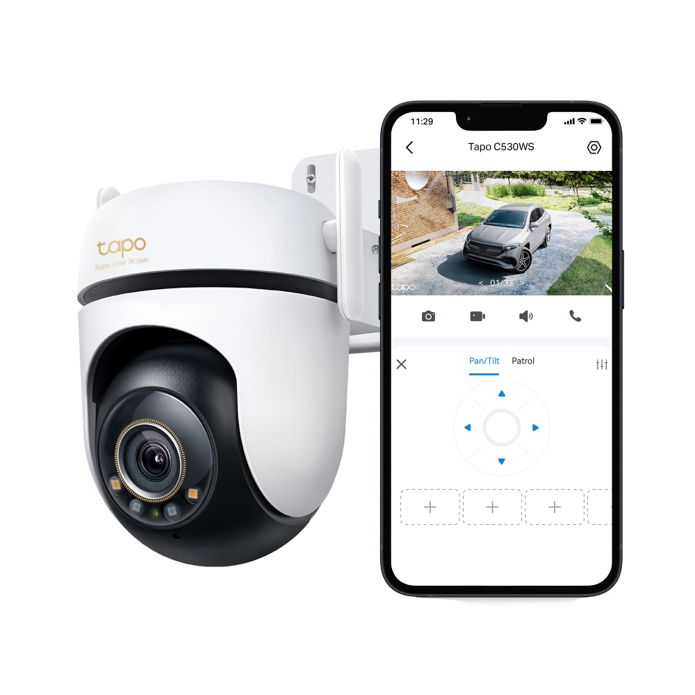 TP-Link - C530WS - Caméra de vidéosurveillance Outdoor panoramique et inclinable