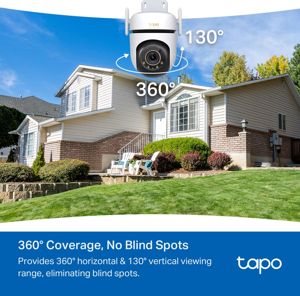 TP-Link - C530WS - Caméra de vidéosurveillance Outdoor panoramique et inclinable