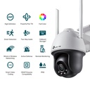 TP-Link - C540-W 4 mm - Caméra réseau Pan Tilt VIGI 4MP Outdoor Full-Color