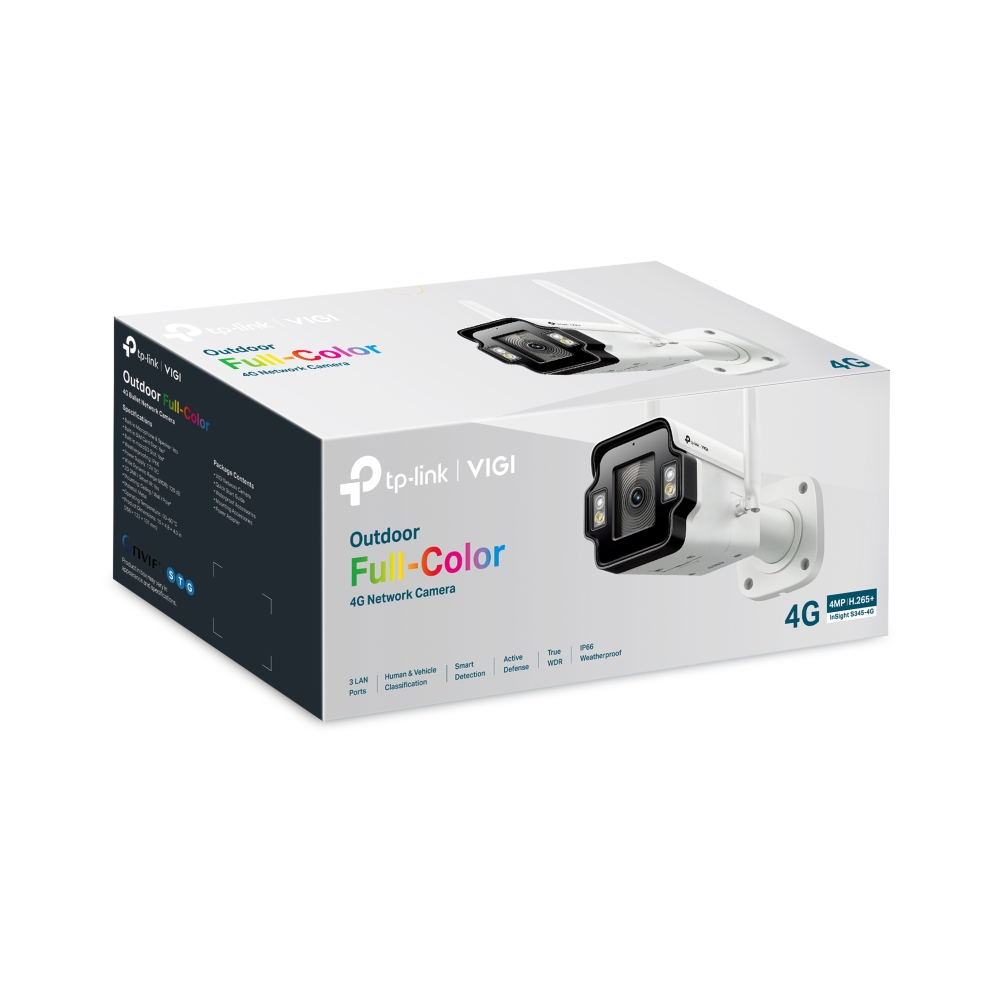 TP-Link - InSight S345-4G - Caméra réseau Bullet extérieure couleur VIGI 4MP