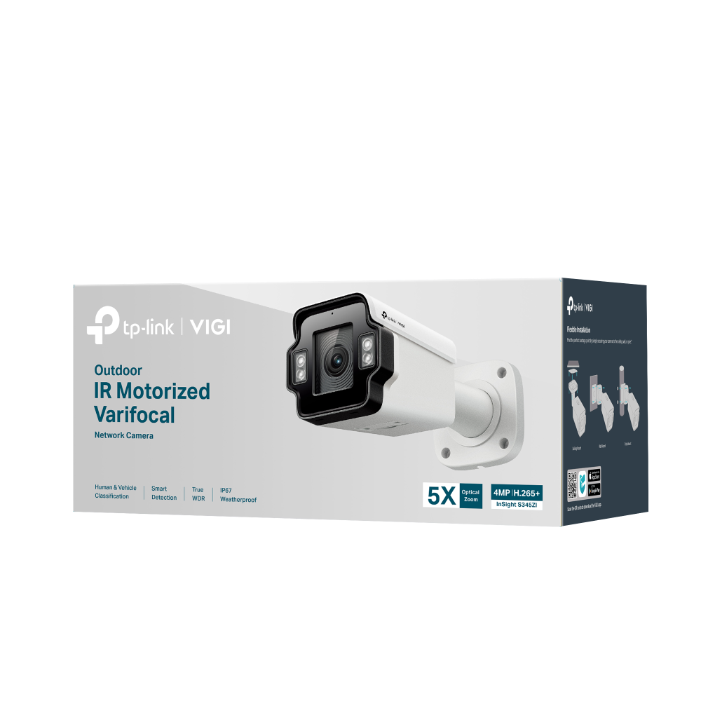TP-Link - InSight S345ZI - Caméra réseau Bullet motorisée IR varifocale extérieure VIGI 4MP