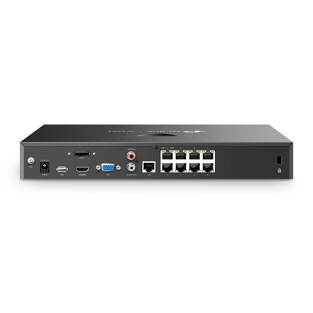 TP-Link - VIGI NVR2008H-8MP - Enregistreur vidéo réseau PoE+ à 8 canaux VIGI