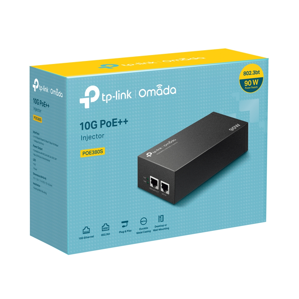 TP-Link - POE380S - Injecteur PoE++ Omada