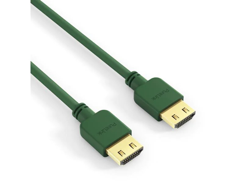 PureLink Câble Slim HDMI - HDMI, 0.3 m Vert