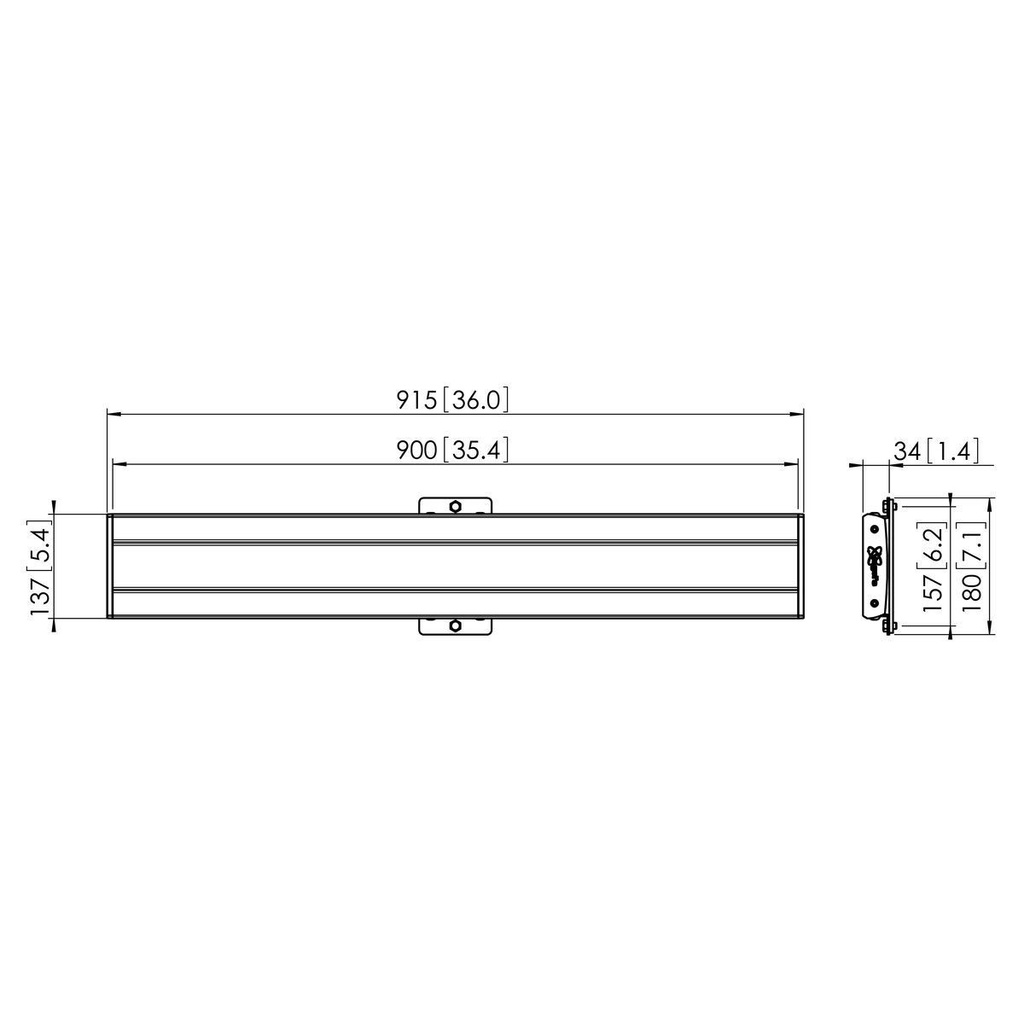 Vogel's PFB 3409B - Barre d'interface 915 mm