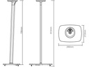 Flexson Supports sur pied, paire Sonos Era 100 Blanc