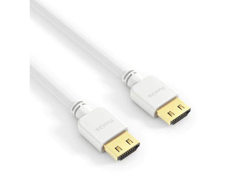 PureLink Câble Slim HDMI - HDMI, 1.5 m Blanc