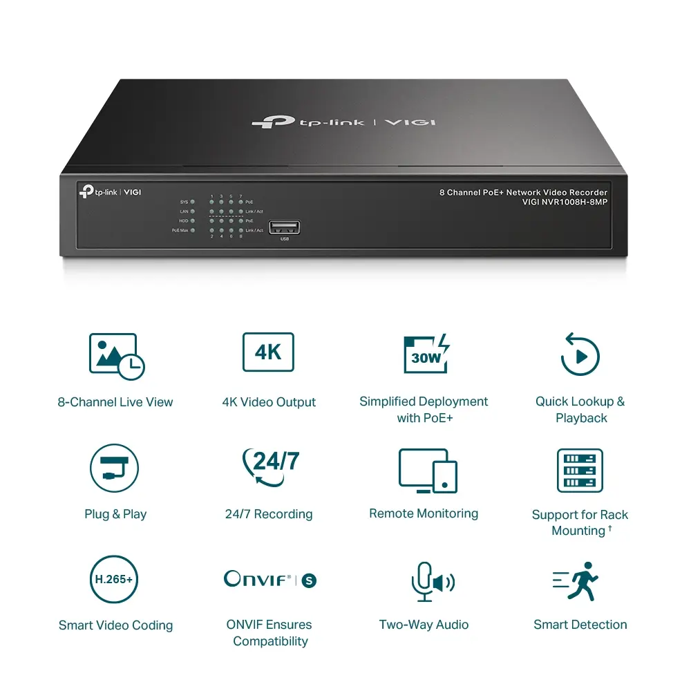 TP-Link - VIGI NVR1008H-8MP