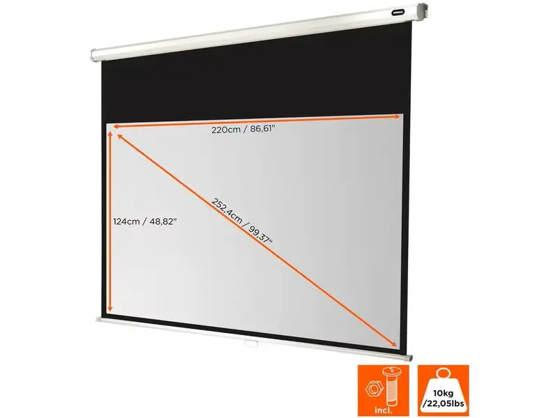 Celexon écran mural enroulable manuel 220 x 124 cm 16:9, 100"