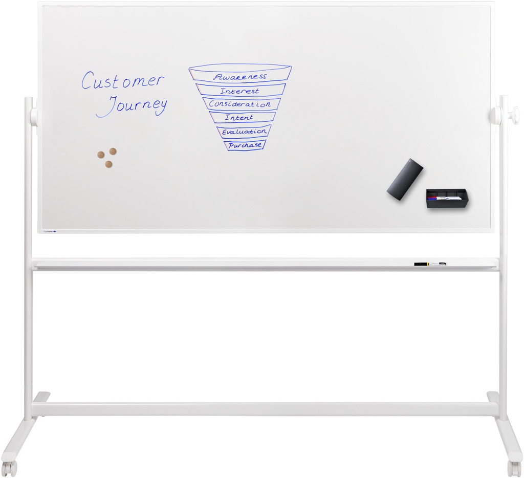Legamaster tableau blanc rotatif 100x200cm