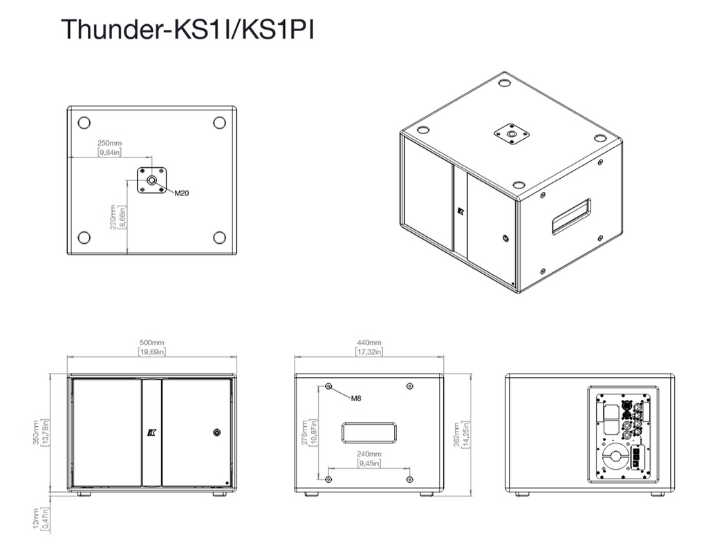 K-Array Thunder-KS1P I Blanc
