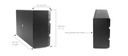 K-Array Rumble-KU210 - Caisson de basse passif compacte 10''