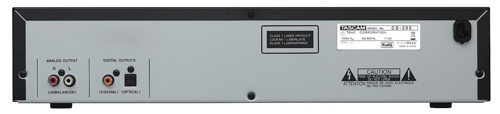 Tascam CD-200 Lecteur de CD, 2U