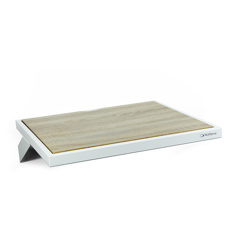 NorStone Esse Étagère blanche + Bois chêne clair