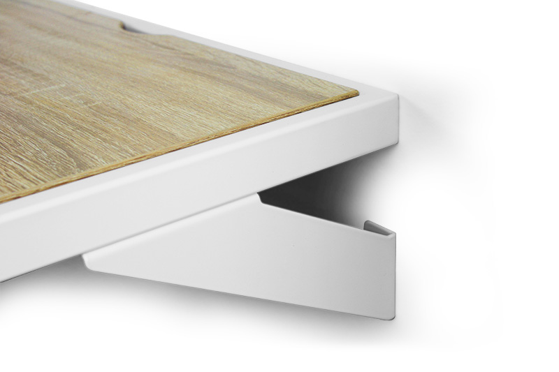 NorStone Esse Étagère blanche + Bois chêne clair