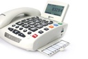 Geemarc SERENITIES - Téléphone filaire avec Télécommande SOS - 30dB