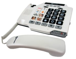 Geemarc PHOTOPHONE100 - Téléphone filaire amplifié à touches personnalisables