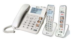 Geemarc PACK SENIOR - Téléphone filaire avec combiné sans fil DUO