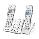 Geemarc AMPLIDECT595-2 PHOTO - Téléphone amplifié numérique sans fil avec mémoires photo DUO