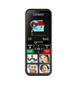Geemarc CL8000 - Téléphone portable 4G amplifié avec mémoires photos, bouton SOS
