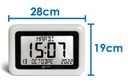 Geemarc VISO10 - Horloge avec grand afficheur numérique et calendrier