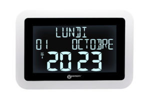 Geemarc VISO 15 - Horloge numérique avec affichage de la date et 4 différents niveaux de luminosité