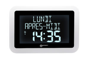 Geemarc VISO 15 - Horloge numérique avec affichage de la date et 4 différents niveaux de luminosité