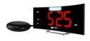 Geemarc WAKE’N’SHAKE CURVE - Réveil avec coussin vibrant, flash LED et port USB