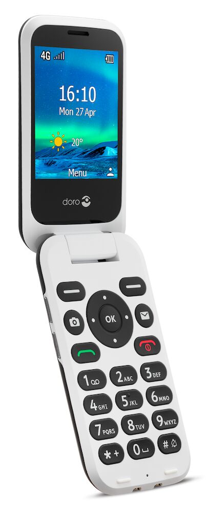 Doro Téléphones portables pour seniors 6820 Noir / Blanc