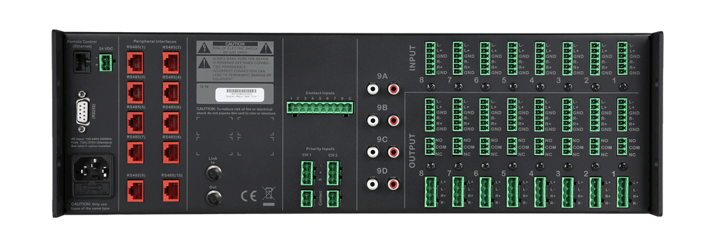 Audac M2 Matrice Audio Programmable 9x8