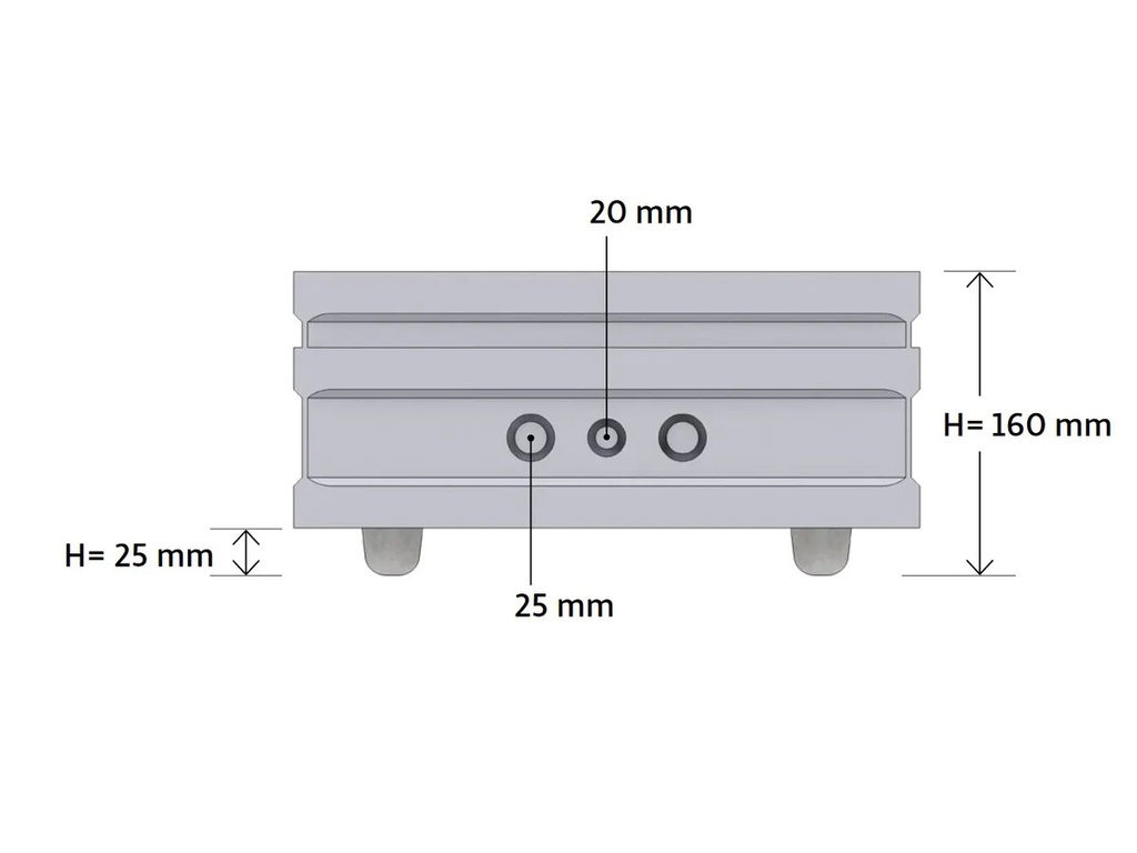 B-System Boîtier d'encastrement taille M pour plafonds en béton