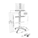 Erard KANA1400XL - Pied TV métal 80" max