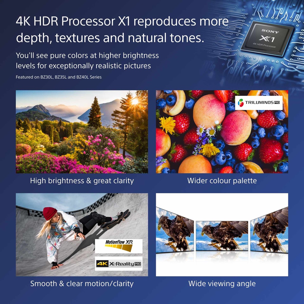 Sony FW-75BZ40L/TM 75", 4K, 24/7, inclus Teos Manager