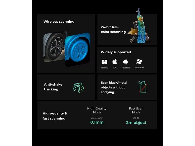 Creality Scanner 3D CR-Scan Ferret Pro, WiFi