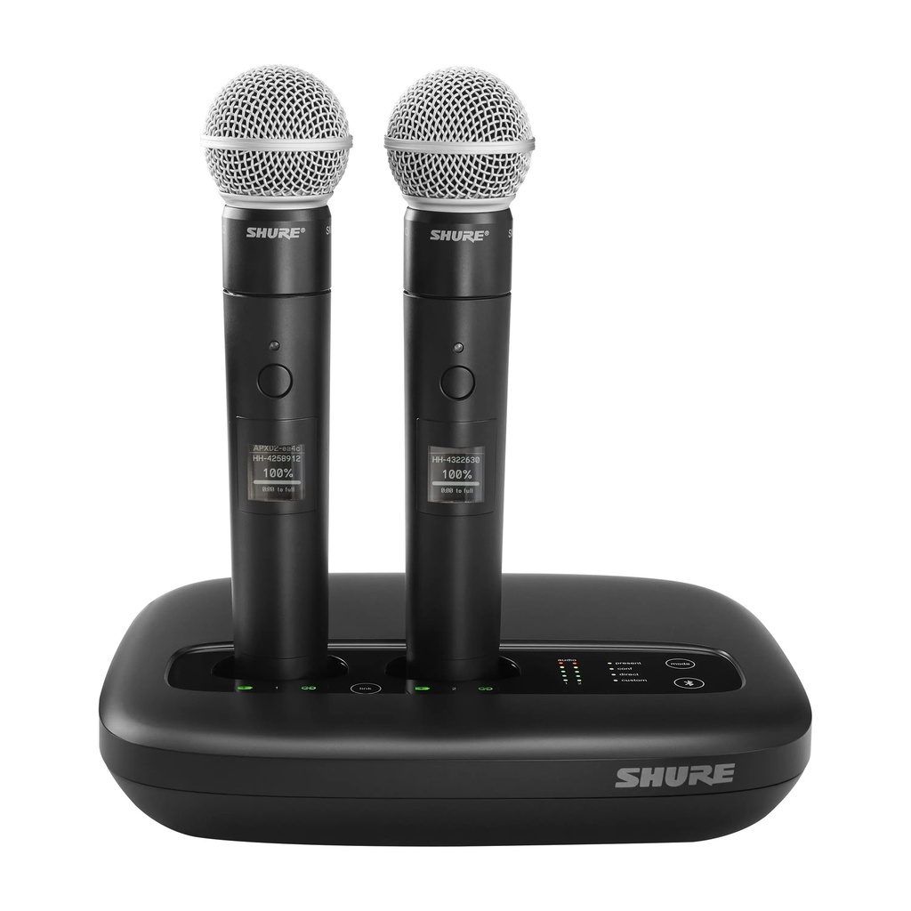 Shure MXW2X/SM58=-Z11 Émetteur à main DECT, SM58, MXW2X (fourni sans la base)