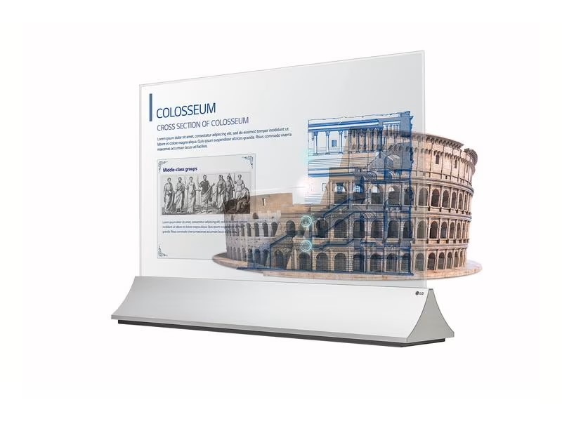 LG Public Display OLED 55EW5PG-S Transparent