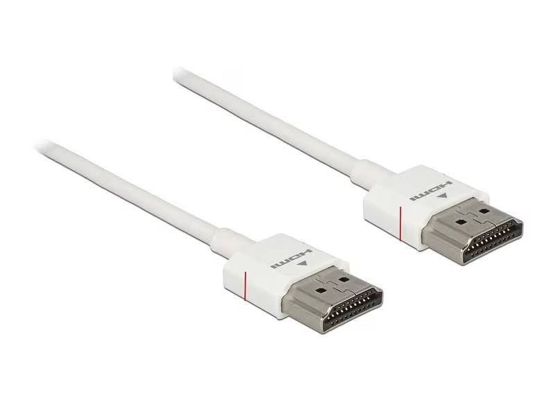 Delock Câble 4K 60Hz HDMI - HDMI 2 m, Blanc