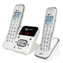 Geemarc AMPLIDECT295-2 - Téléphone sans fil amplifié numérique sans fil avec répondeur intégré DUO
